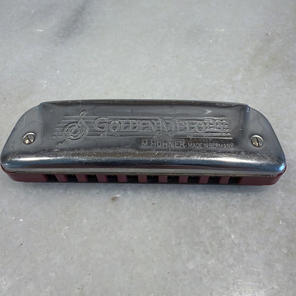 Vintage Hohner Golden Melody Harmonica Made In Germany GWB001